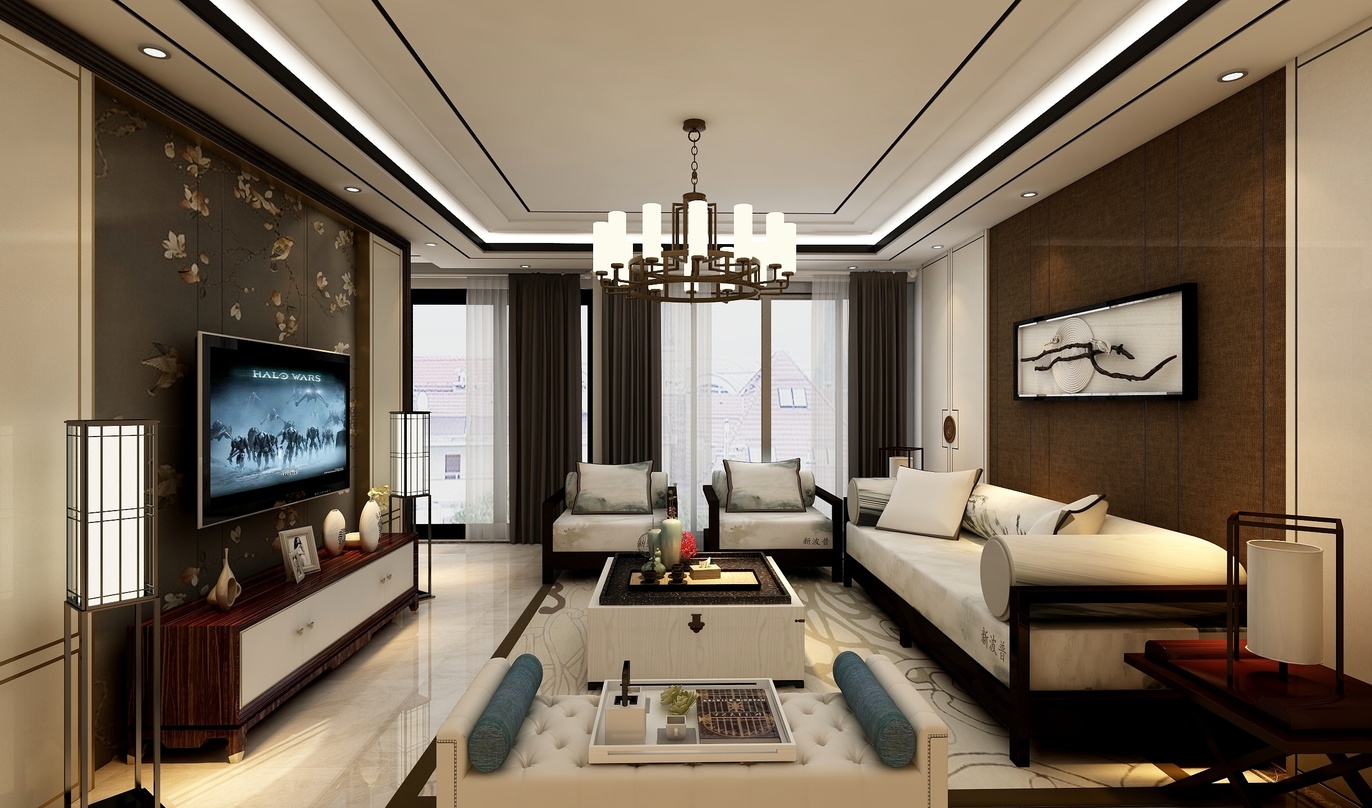 129方新中式兩居室 傳統與現代的完美融合